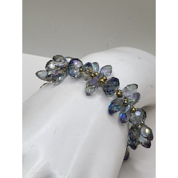 Aurora Borealis Glass Bead Bracelet for Stone Reuse or Display - Picture 1 of 7